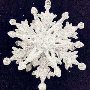 3D Acrylic Clear Ornament Hanging Snowflake Christmas Crystal Decorations