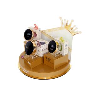 Beauty Store Gold Makeup Display Rack China Manufacturer