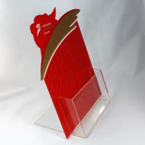 Customized Ad-186 Clear Acrylic Sign Menu Brochure Holder