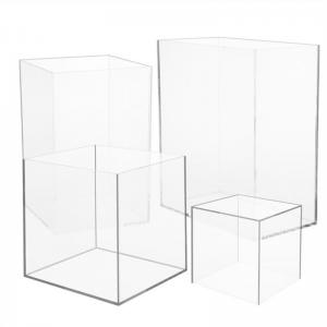 Custom Made Large High Transparency Versatile Design Display Case 5 Sided Acrylic Box