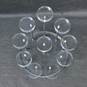 Multiple round acrylic diamond ring display stand display