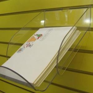 Customized Ad-177 Acrylic Clear Sign Menu Brochure Holder