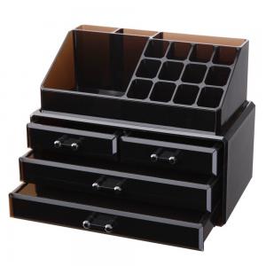 Black Acrylic Jewelry and Makeup Organizer