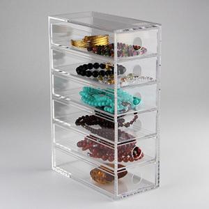 6 Drawer Acrylic Jewelry Display Box