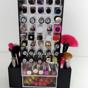 Rotating Acrylic Lipstick Display Stand with Drawer