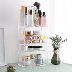 Acrylic display cosmetic organizer CLAM-01