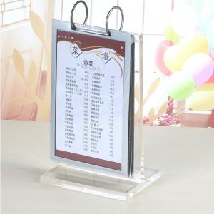 Hotel Supply Restaurant Acrylic Menu Holder