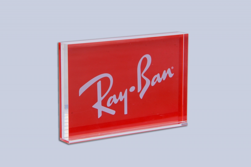 Acrylic display card