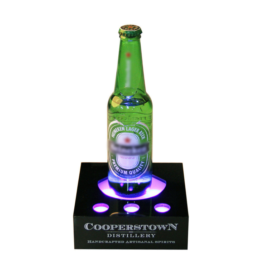 Champagne Wine Whisky Liquor Acrylic LED Bottle Display Holder