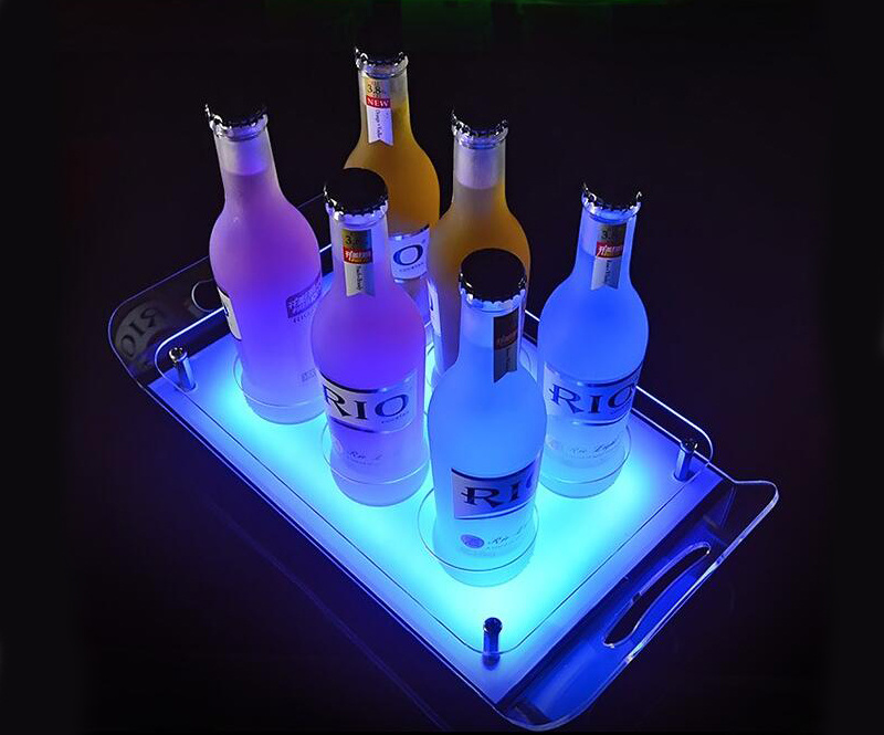 LED Light Wine Acrylic Display Rack