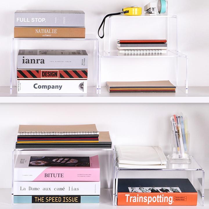 Acrylic Folder Stand, Acrylic Makeup Desktop File Mail Organizer Holder