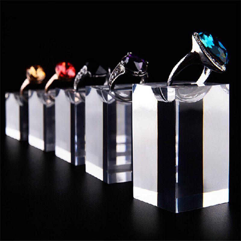 Acrylic Finger Ring Jewelry Display Stand