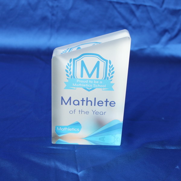 Customize Clear Acrylic Trophy Event Laser Engraved Award for Running