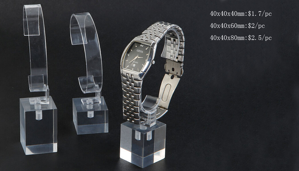 High End Acrylic Watch Display Free Logo