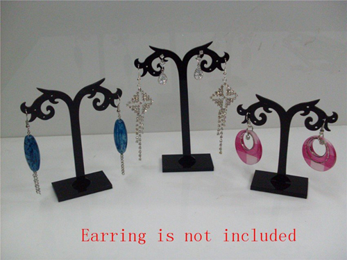 Black Acrylic Earring Tree Shap