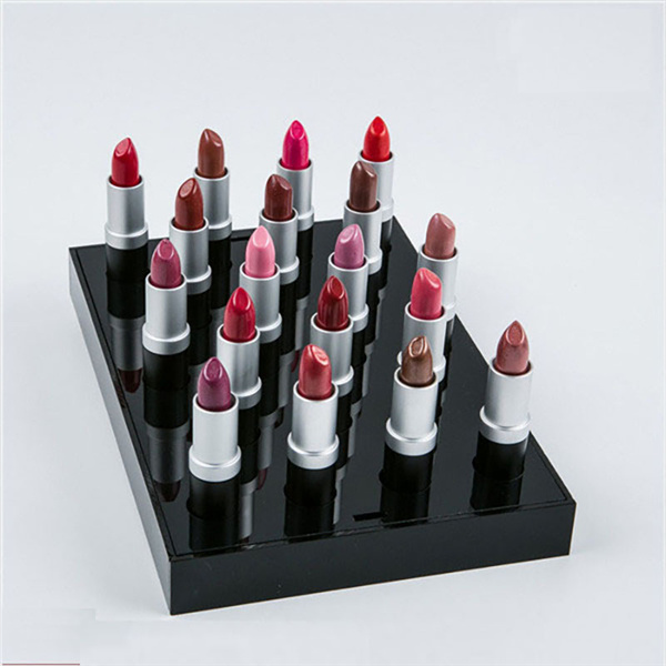 Custom Creative Acrylic Lipstick Makup Organizer Cosmetic Display with Poster