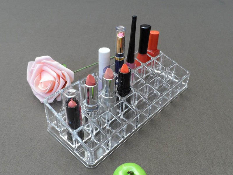 Acrylic lipstick display stand custom manufacturer display