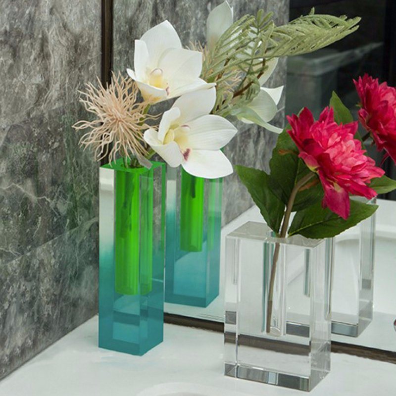 2020 New Home Decoration Tabletop Crystal Tube Vase