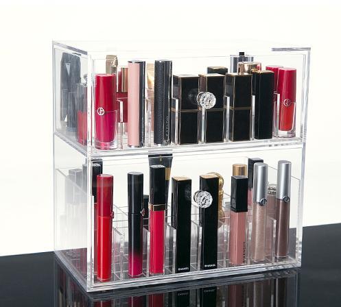 Supermarket Lipstick Display Boxes Simple Style Acrylic Lip Gloss Storage Case