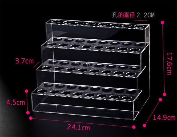 Custom Acrylic Step Display, Lipstick Cosmetic Display