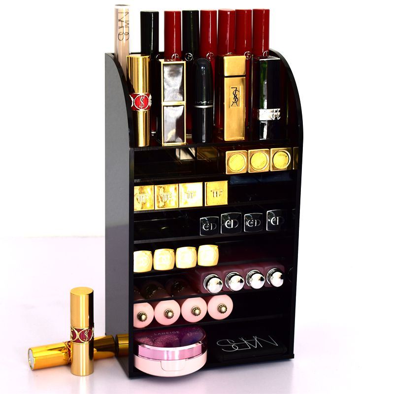 Free Standing Acrylic Makeup Cosmetic Display Rack