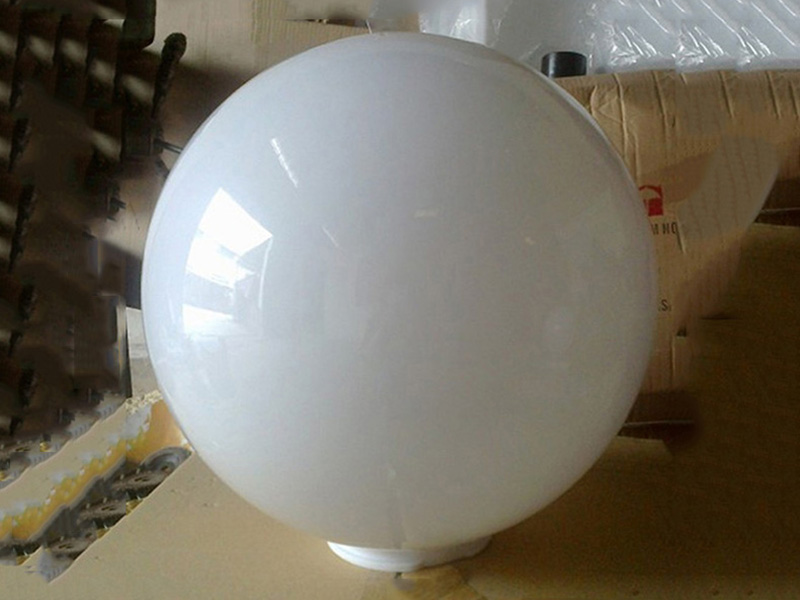 Milk white ball acrylic lampshade factory display