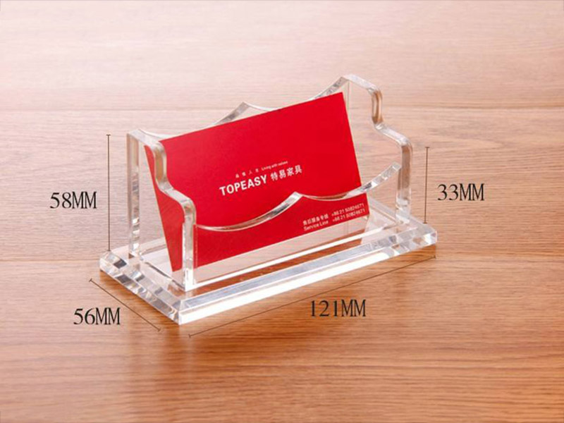 Stockholm transparent acrylic business card box display