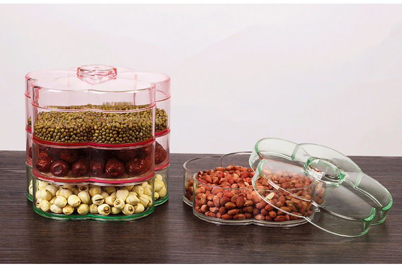 Stackable Clear Acrylic Nut Organizer Candy Box