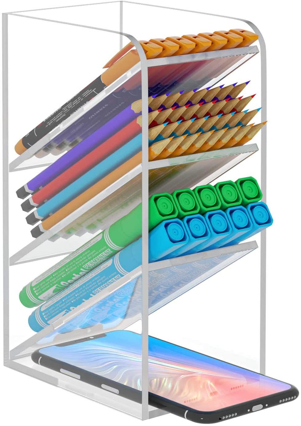 Acrylic Desk Organizer Acrylic Clear Pen Pencil Holder