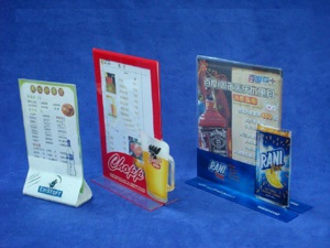 Acrylic table tent,menu holder,plastic menu holder