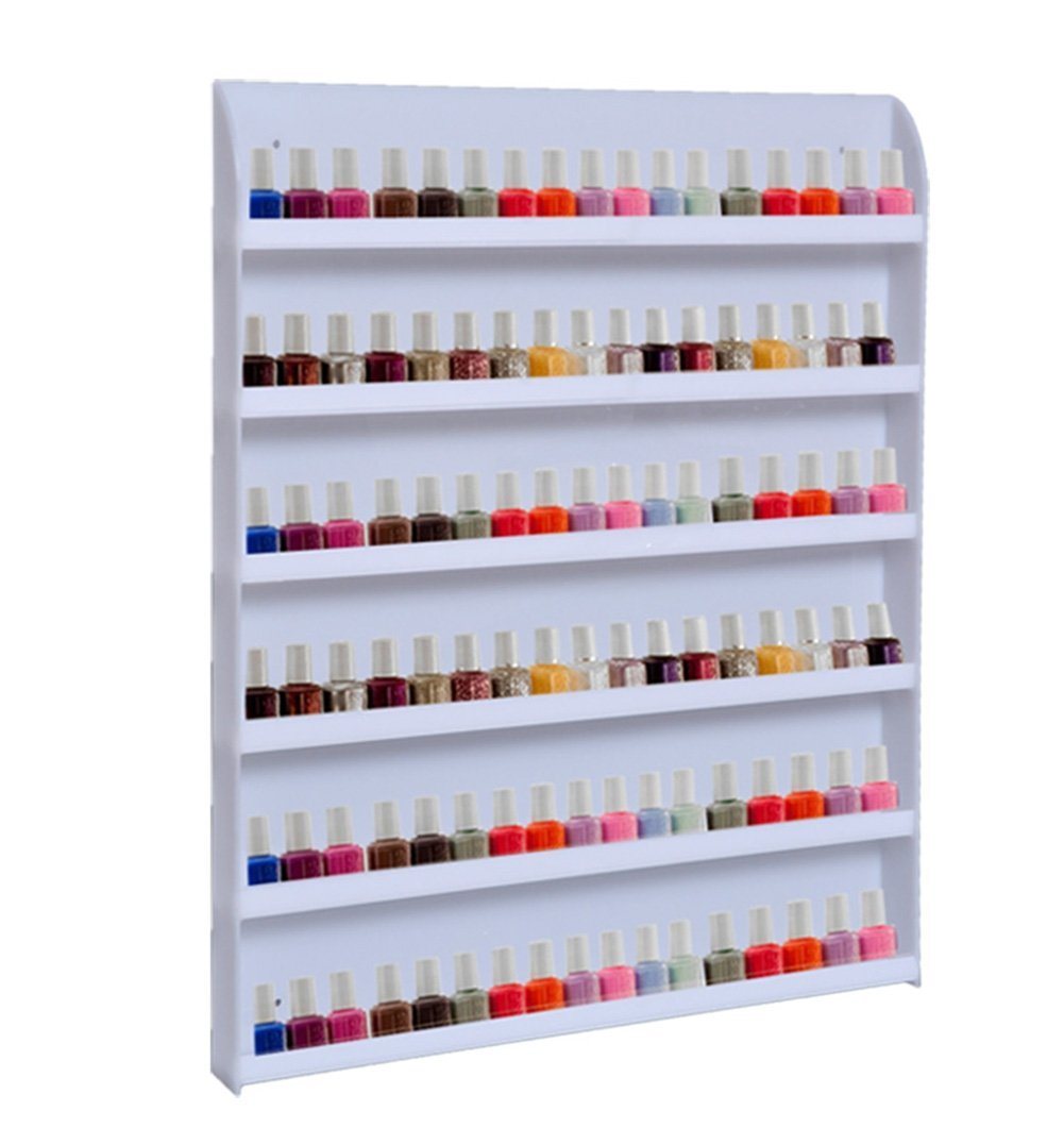 6 Tiers Acrylic Nail Polish Makeup Display Stand