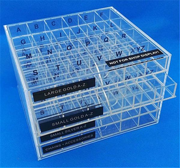 4/5 Drawer Acrylic Watch Bracelet Cosmetics Organizer Pop Store Jewelry Display