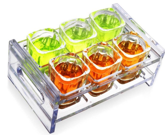 Transparent Acrylic Wine Beer Glass Cup Display Holder