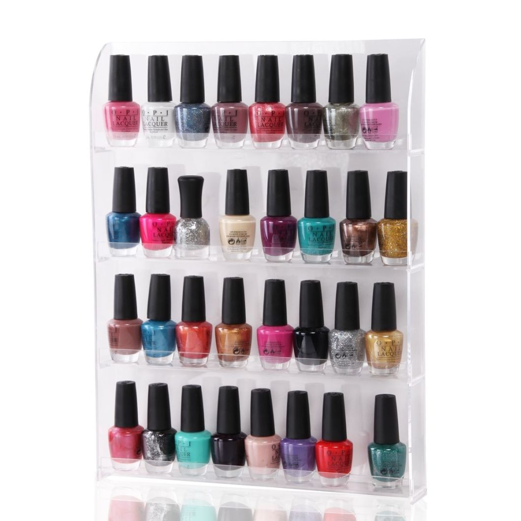 Walll Mount Acrylic Nail Polish Display Shelf