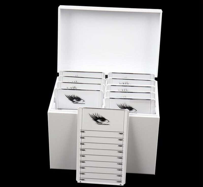 10 Tiles Acrylic Eyelash Box with Lid