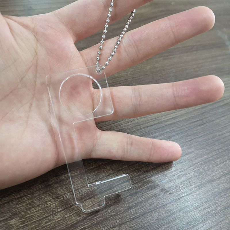 Personal Protection No Touch Open Door Acrylic Key Chain