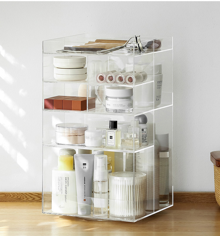 Acrylic Rotating Skin Care Storage Box