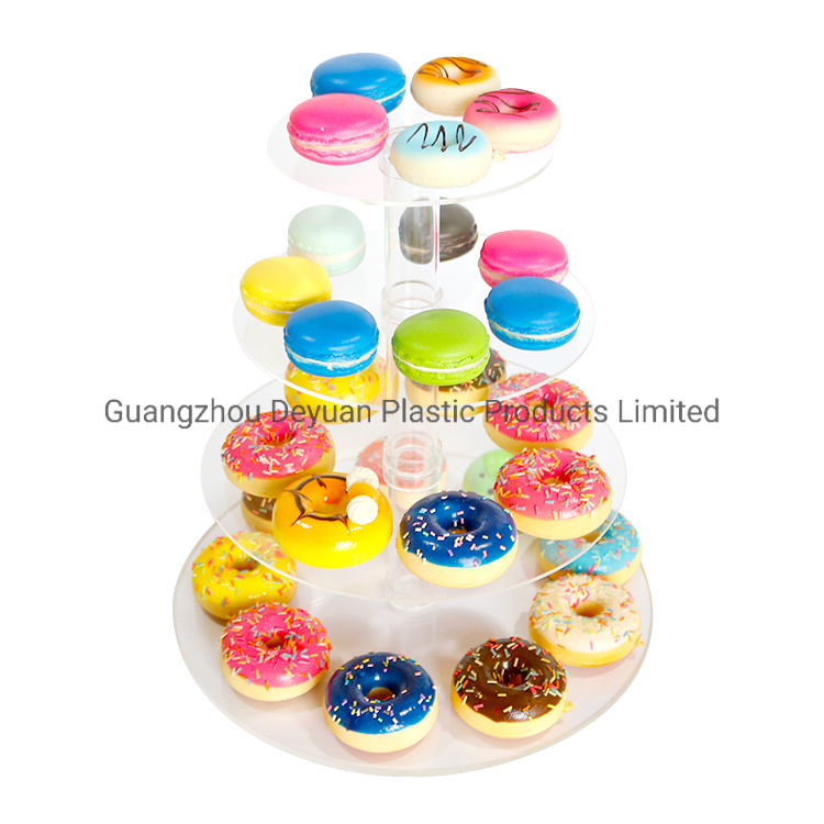 Acrylic Cupcake Stand 4 Tiers Dessert Stand for Party