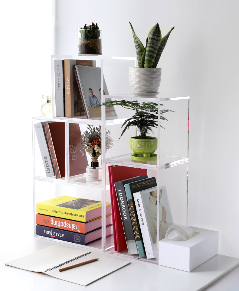 Home Appliances Clear Acrylic Bookshelf