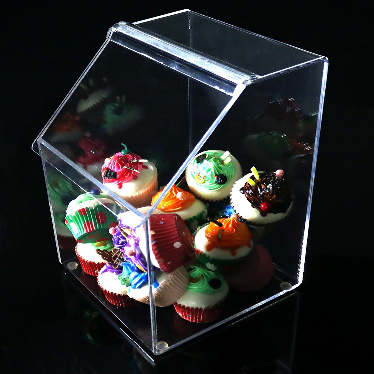 Large Sugar Storage Showcase Plastic PMMA Boxes Clear Transparent Acrylic Candy Box