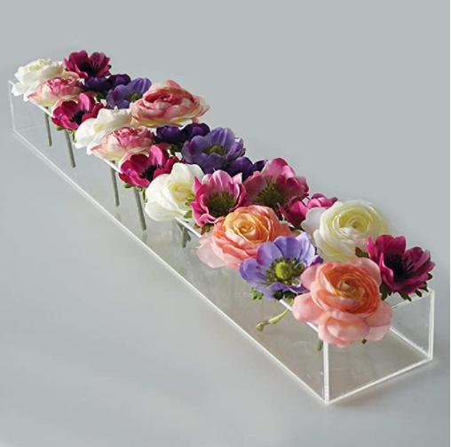 Acrylic Vase Centerpieces Transparent Acrylic Rectangular Vase