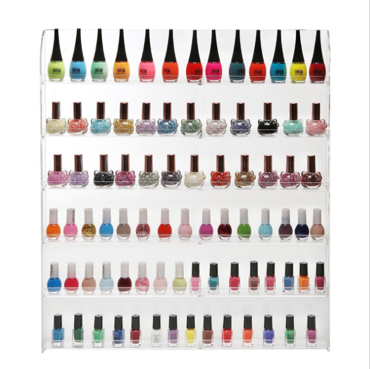 Custom White Acrylic Nail Polish Display