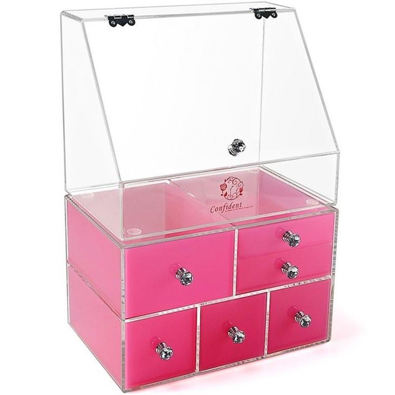 Factory Direct Plastics Storage Boxes Acrylic Makeup Organizers Cosmetic Storage Clear Makeup Storage Organizer