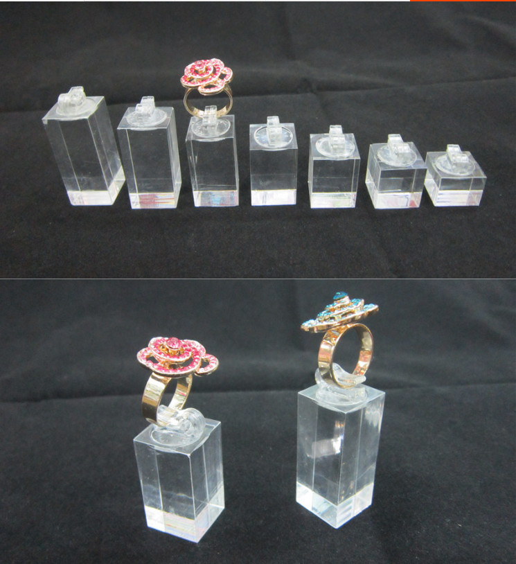 Acrylic Finger Ring Jewelry Display Stand