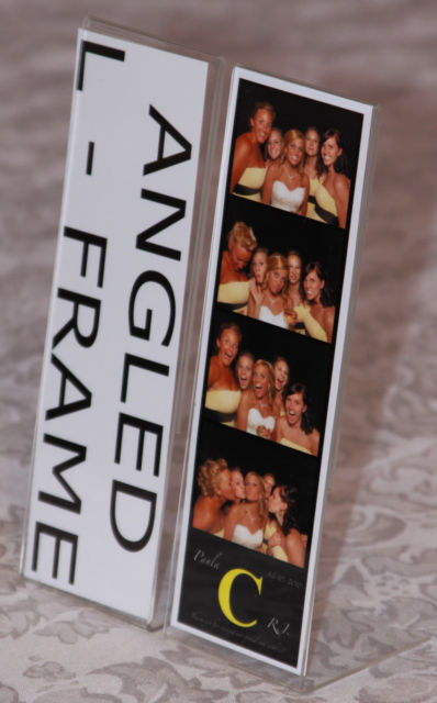 Clear Plastic Free-standing &quot;L&quot;  style Photo booth Picture Frames