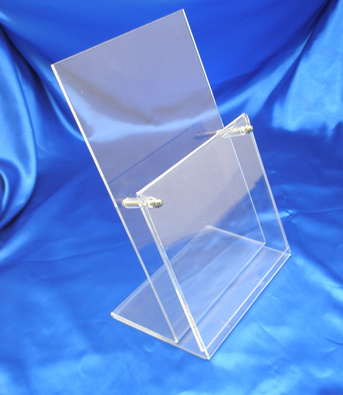 Customized Ad-180 Acrylic Clear Sign Menu Brochure Holder