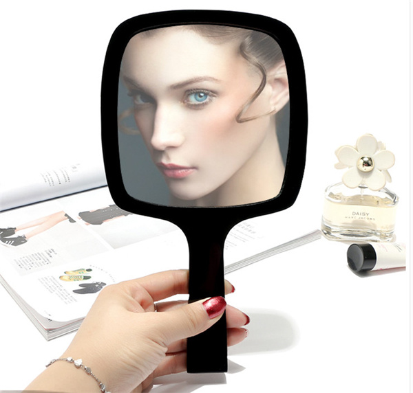 Custom Logo Promotion Gift Acrylic Handheld Makeup Mirror