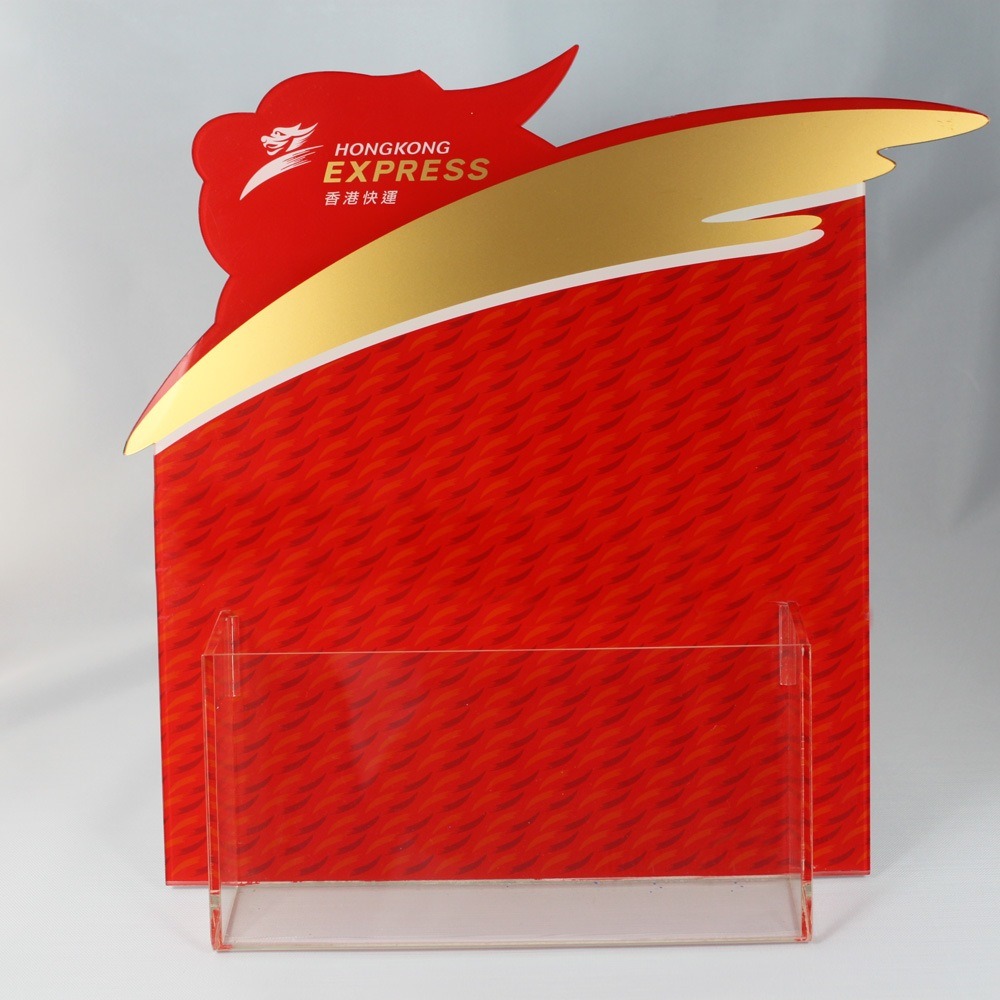 Customized Ad-185 Acrylic Clear Sign Menu Brochure Holder