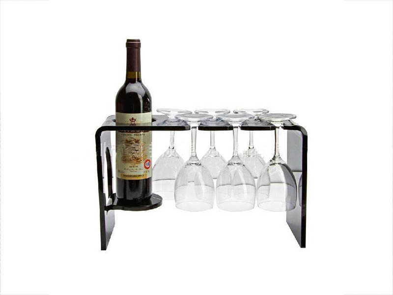 Bar special red wine acrylic glass rack factory display