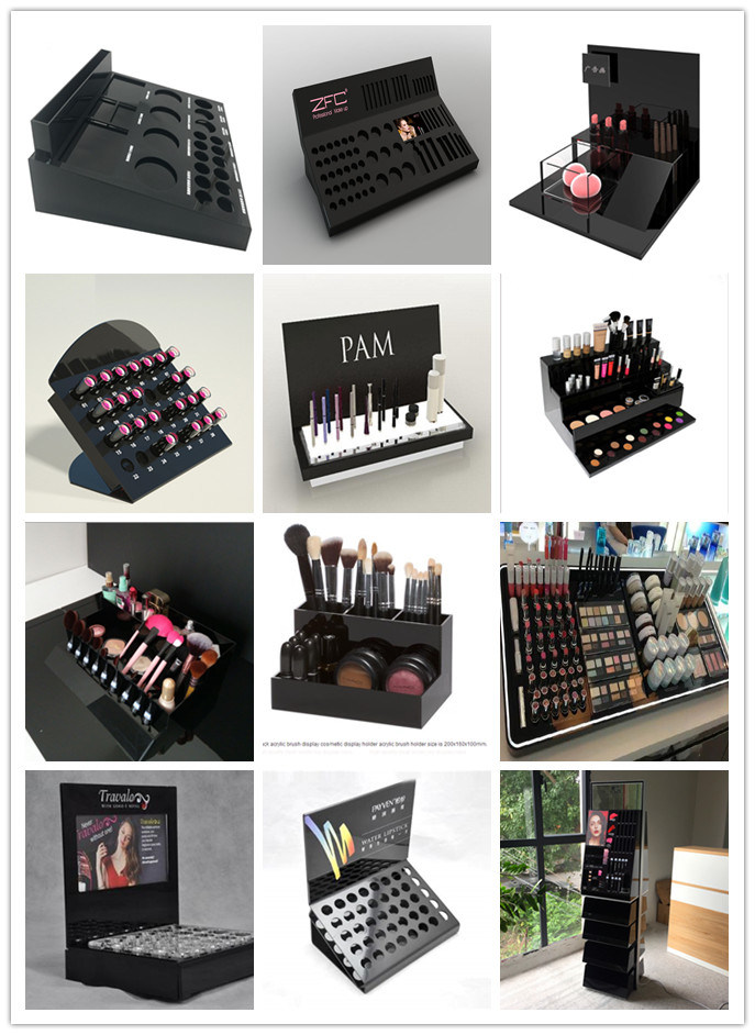 Custom Making Acrylic Cosmetic Display Stand, Acrylic POS Display